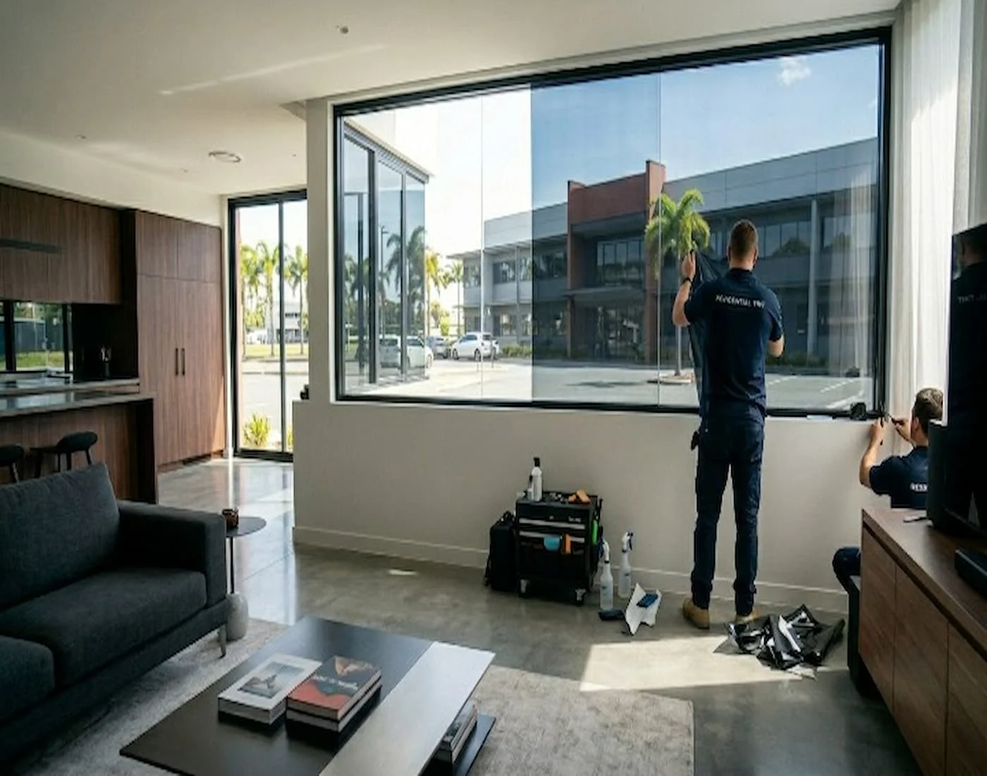Window Tinting Townsville — local team installing residential window film