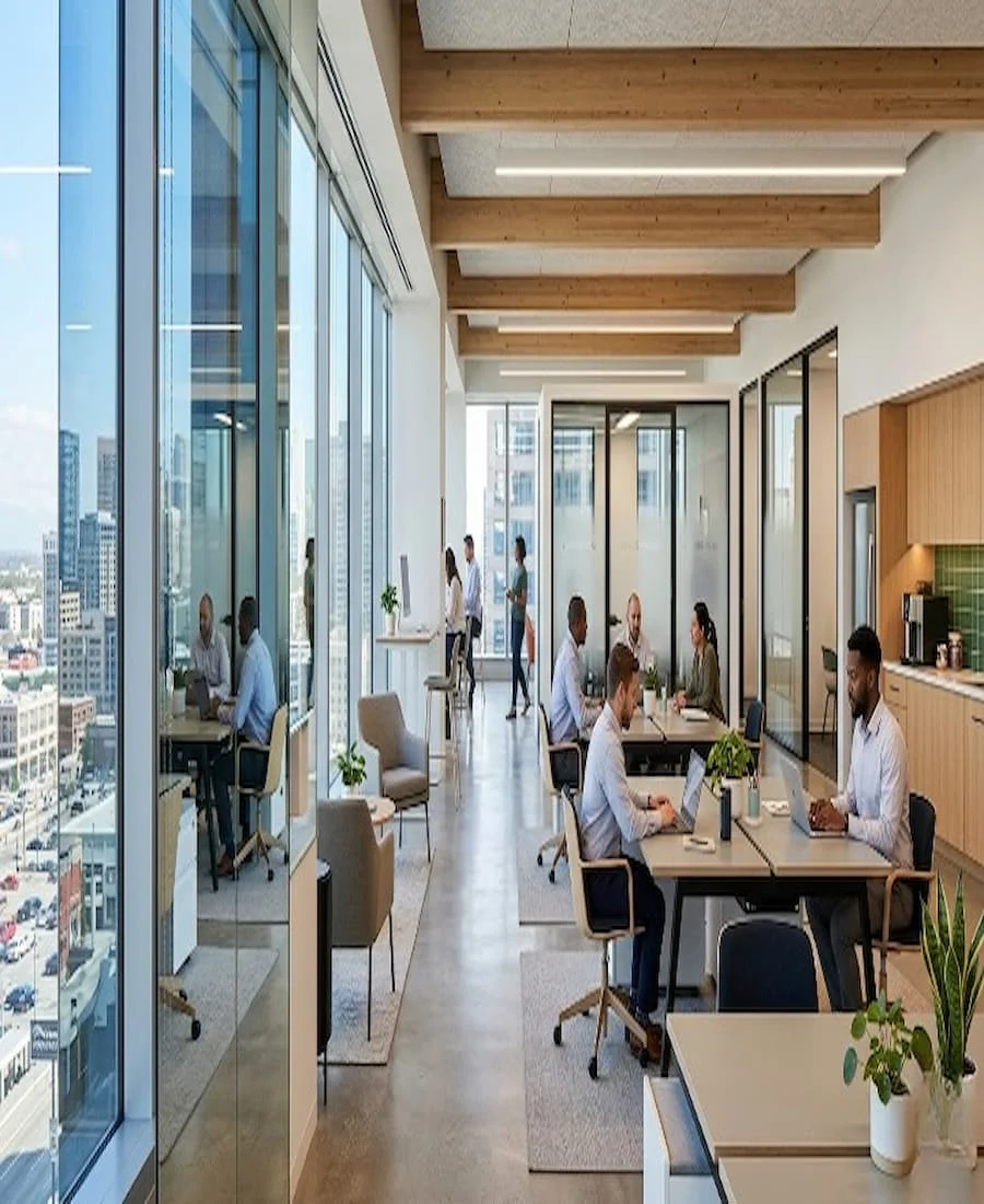 Office window tinting Townsville commercial workspace