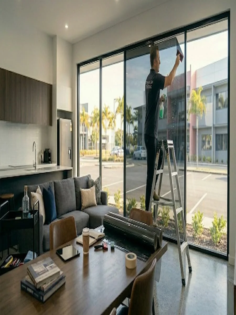 Professional residential window tint installation in Townsville
